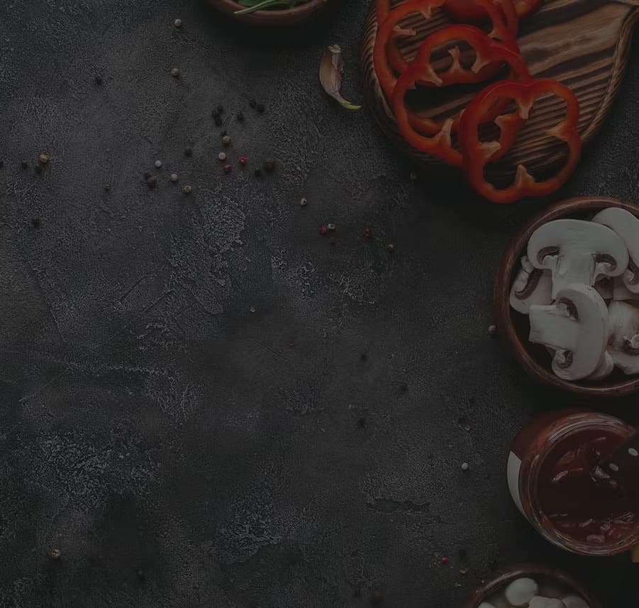 Pizza Twice ingredients background texture